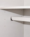 72" Gray Solid Wood Mirrored Four Door Combo Dresser
