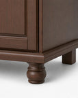 74" White Solid Wood Three Door Combo Dresser
