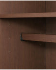 72" Coffee Solid Wood Mirrored Four Door Combo Dresser