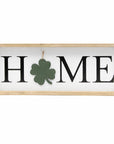 9" X 23" Black Natural And White Celebration Home Wood Wall Decor