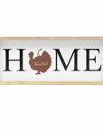 9" X 23" Black Natural And White Celebration Home Wood Wall Decor