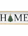 9" X 23" Black Natural And White Celebration Home Wood Wall Decor