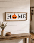 9" X 23" Black Natural And White Celebration Home Wood Wall Decor
