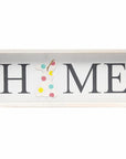 9" X 23" Black Natural And White Celebration Home Wood Wall Decor