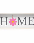 9" X 23" Black Natural And White Celebration Home Wood Wall Decor