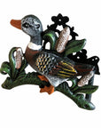 8" Black Green And Brown Iron Duck Garden Hose Hanger