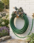 8" Black Green And Brown Iron Duck Garden Hose Hanger