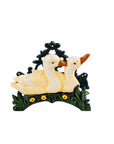 8" Black And Yellow Iron Ducklings Garden Hose Hanger