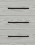 24" Beige Wood Two Drawer Nightstand