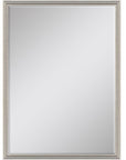 38" X 26" Silver Wood Framed Accent Mirror
