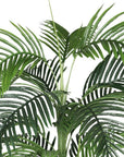 72" Green Artificial Palm Tree In Round Black Pot
