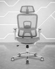 Blue Adjustable Height Swivel Rolling Gaming Chair With Footrest