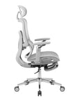 Blue Adjustable Height Swivel Rolling Gaming Chair With Footrest