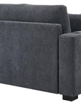 62" Gray Chenille And Solid Wood Chaise Lounge Chair