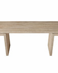 60" Black Wood Pedestal Console Table