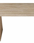 60" Black Wood Pedestal Console Table