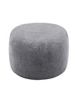 35" Gray Upholstered Bean Bag Chair