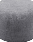 35" Gray Upholstered Bean Bag Chair