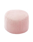 35" Pink Upholstered Bean Bag Chair