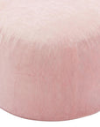 35" Pink Upholstered Bean Bag Chair