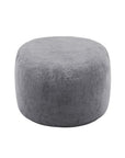 46" Gray Upholstered Bean Bag Chair