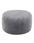 55" Gray Upholstered Bean Bag Chair