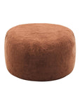 55" Brown Upholstered Bean Bag Chair
