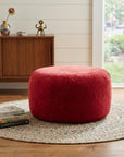 55" Red Upholstered Bean Bag Chair