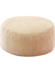 62" Camel Upholstered Bean Bag Chair