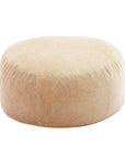 62" Camel Upholstered Bean Bag Chair