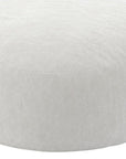 62" White Upholstered Bean Bag Chair