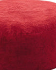 62" Red Upholstered Bean Bag Chair