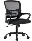 Black Swivel Rolling Office Chair