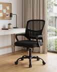 Black Swivel Rolling Office Chair
