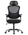 Black Swivel Rolling Office Chair