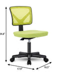 Yellow And Black Swivel Rolling Office Chair