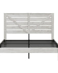 White Solid Wood King Bed Frame