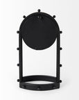 7" Black Iron Silent Analog Round Wall Clock