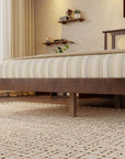 Walnut Solid Wood Queen Bed Frame