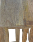 Country Solid Wood Stool Set of 3