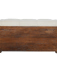 White Linen Storage Trunk