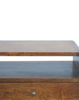 Curved Chestnut Console Table