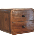 Floating Mini Chestnut Nightstand