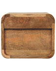 Mini Oak-ish Floating Open Nightstand