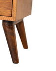 4 Drawer Multi Chestnut Nightstand