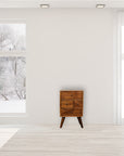 4 Drawer Multi Chestnut Nightstand