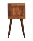 Mini Chestnut Cube 2 Drawer Nightstand