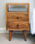 Mini Oak-ish Classic Open Nightstand