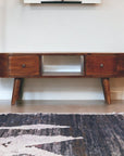 Chestnut Round Open Media Unit