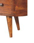 Chestnut Round Open Media Unit